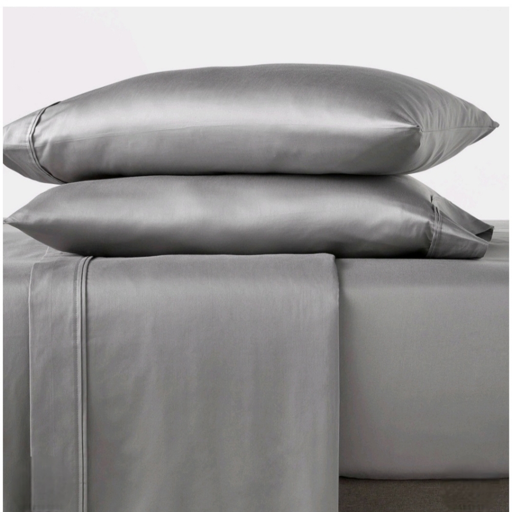 Threshold Full 400 Thread Count Performance FittedSheet Classic Gray